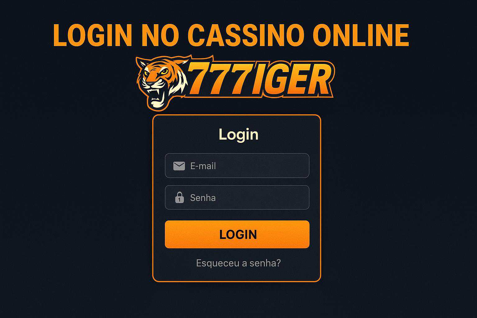 Criar uma nova Conta no plataforma 777TIGER
